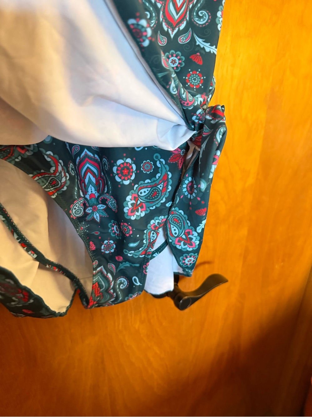 Women’s Teal Paisley Print Swimdress Sz M NWOT - Picture 3 of 5